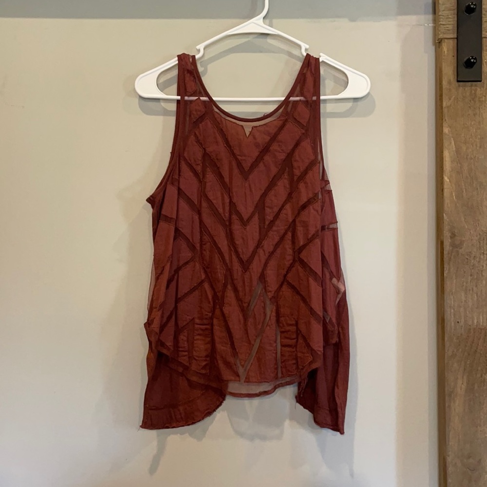 Free people tank with open back